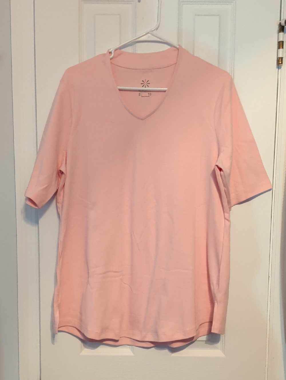 Isaac Mizrahi Light Pink Tunic Sz L NWOT